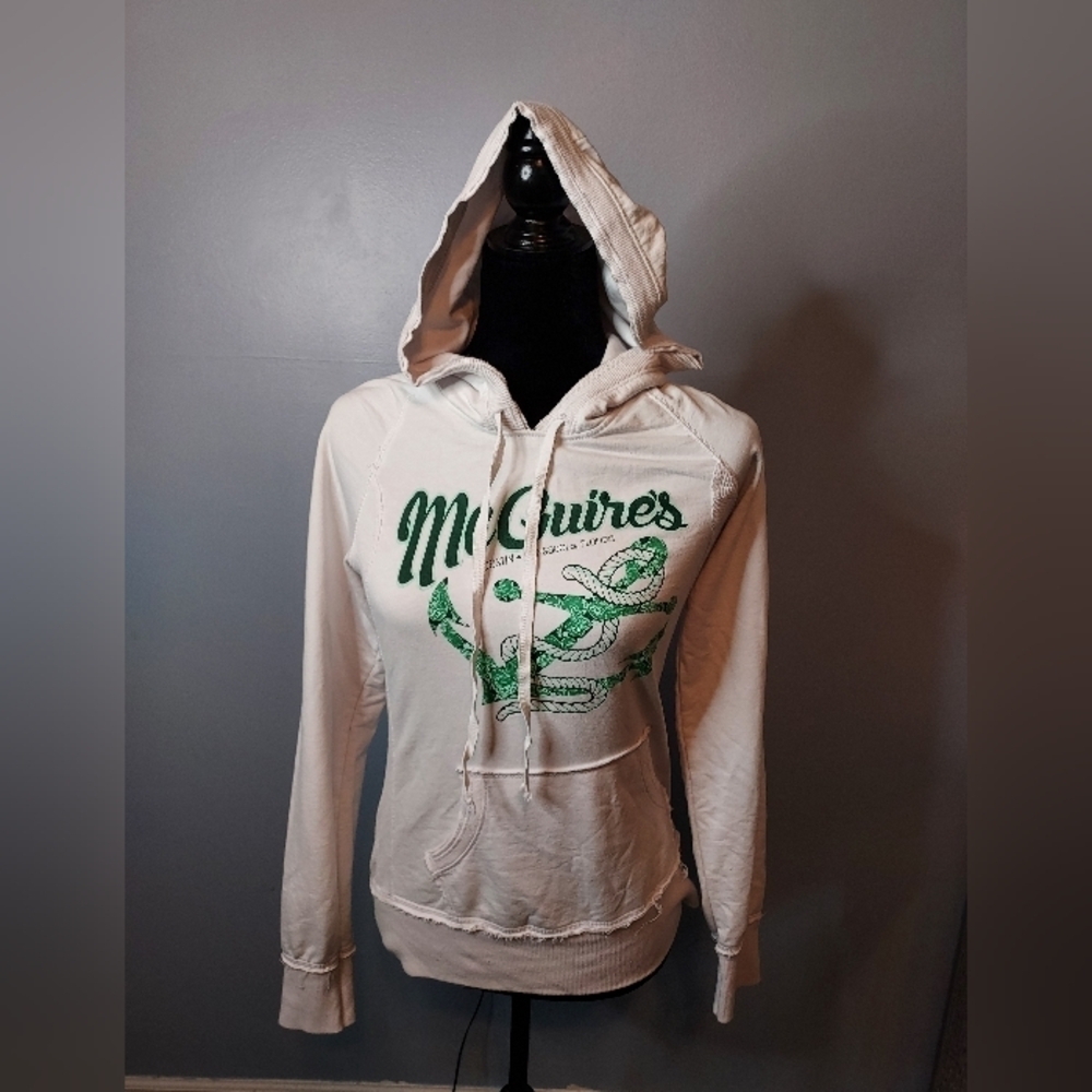 Kavio Mcquire's Destin Pensacola, Florida White/Green Hoodie Size Medium Juniors